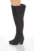 Denim Over-the-Knee Boots