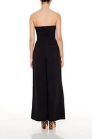 Strapless Wide-Leg Jumpsuit