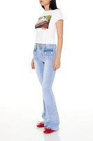 Mid-Rise Flare Jeans