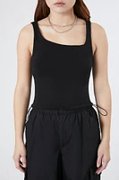 Ribbed Asymmetrical Tank Top