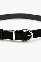 D-Ring Faux Leather Belt