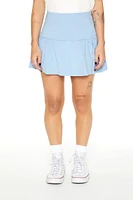 Flounce Drop-Waist Mini Skort