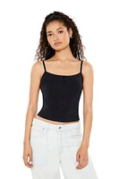 Cotton-Blend Henley Cami