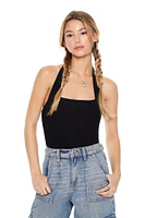 Jersey Knit Halter Bodysuit