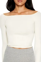 Seamless Boat-Neck Top