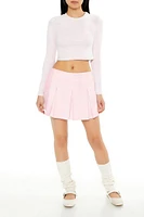 Pleated Mini Skort