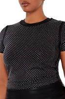 Plus Contour Sculpt Rhinestone Tee