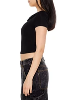 Cowl Cropped Tee