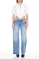 Cutout Safety Pin Crop Top