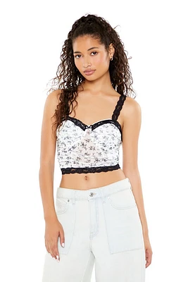 Floral Print Cropped Cami