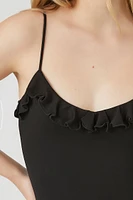 Ruffle-Trim Cami Bodysuit