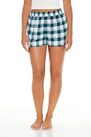 Plaid Pajama Boxer Shorts