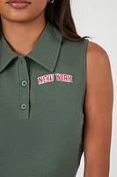 New York Sleeveless Polo Shirt