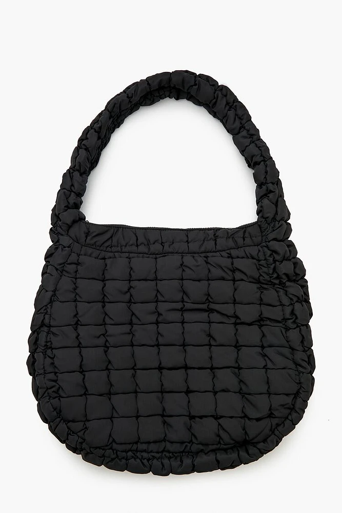 Quilted Nylon Tote Bag