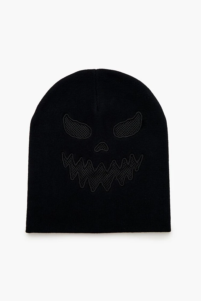 Mesh Jack-o-Lantern Beanie