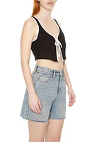 Tie-Front Crop Top