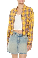 Cropped Flannel Shirt