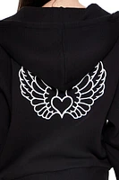 Angel & Heart Zip-Up Hoodie