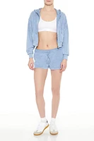 Mineral Wash Mid-Rise Shorts