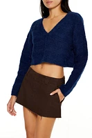 Crossover Mock Wrap Sweater