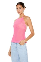 Sheer Mesh Halter Top