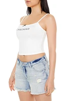 Unhinged Graphic Cropped Cami