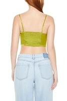 Satin Bow Cropped Cami