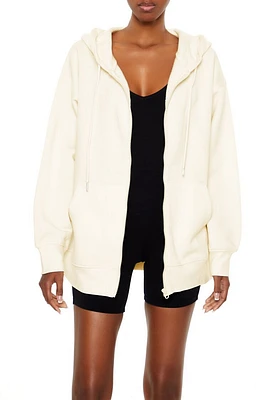 Oversized Fleece Zip-Up Hoodie