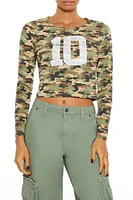 10 Camo Cropped Tee