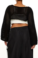 Plus Crochet Shrug Sweater