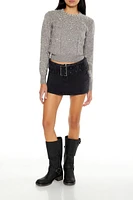 Faux Pearl Textured Sweater