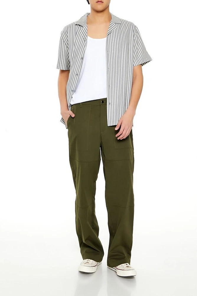 Mid-Rise Baggy Pants