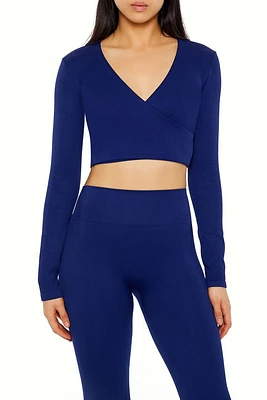 Active Seamless Surplice Crop Top