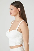 Ruched Sweetheart Tank Top