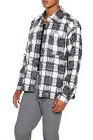 Frayed Textured Plaid Shirt