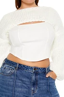 Plus Bolero Shrug Sweater