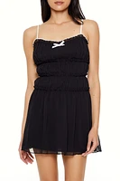 Chiffon Tiered Mini Dress