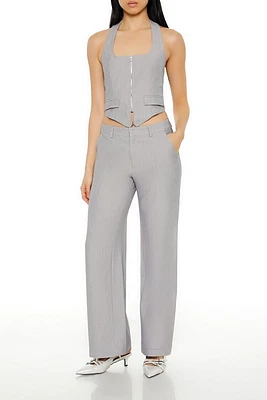 High-Rise Flare Trouser Pants