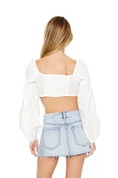 Sweetheart Lace-Up Crop Top