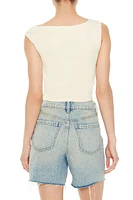 Asymmetrical Snap-Button Top