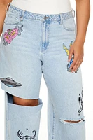 Plus Desert Patch High-Rise Jeans