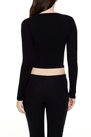 Seamless Ribbed Knit Crop Top