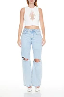 Cutout Cropped Tank Top