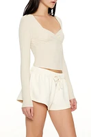 Ribbed Sweetheart Crop Top