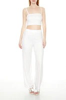 Sequin Cropped Cami & Pants Set