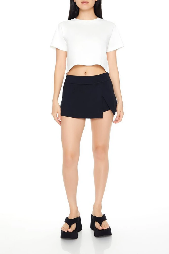 Tulip-Hem Mini Skirt