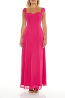 Chiffon Sweetheart Maxi Dress