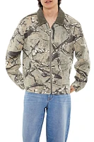 Camo Print Trucker Jacket