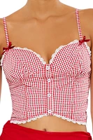 Gingham Sweetheart Cami