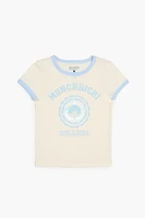Girls Monchhichi College Tee (Kids)